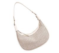NVOQILIN Sac à bandoulière en paille tissée rétro pour femme - Raviolis simples - Messagers décontractés pour femme - En paille tissée - Dumplings simples - Aisselles, a, One Size