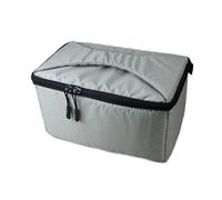 NVOQILIN Sac à bandoulière pour appareil photo numérique - Housse de pluie - Pour homme et femme - En nylon, gris clair