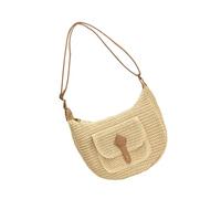 NVOQILIN Sac à bandoulière tissé pour femme - Sac à bandoulière en paille - Sac à main quotidien - Sac à main pour voyage, vacances, plage - Sac à main quotidien en paille, b, One Size
