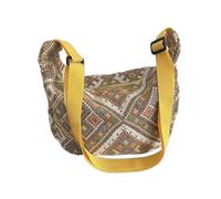 NVOQILIN Sac à raviolis ethnique tendance rétro simple sac à bandoulière avec pendentif décoration pour un usage quotidien sac ethnique vintage, jaune, One Size