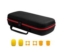 NVOQILIN Sac de rangement pour microphone sans fil - Sac à main de voyage pour double micro et accessoires - Étui résistant aux chocs