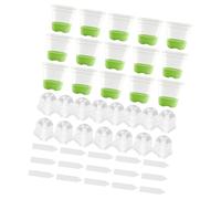 NVOQILIN Sacs de croissance carrés empilables avec ouvertures d'aération pour culture hydroponique et utilisation du sol