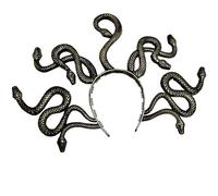 NVOQILIN Serre-tête Medusas Serpent Halloween Medusas Cosplay Coiffe Coiffe Accessoire pour cheveux en résine Serre-tête Serpent