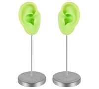 NVOQILIN Simulation d'oreille gauche droite flexible pour vitrine de boucles d'oreilles, simulation d'oreille humaine réaliste élégant présentoir à bijoux en silicone, taille unique, Comme décrit
