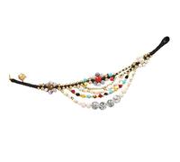 NVOQILIN Style ethnique thaïlandais original tissé à la main avec pierre naturelle et motifs pour femmes à la mode tissé à la main, taille unique, Comme décrit