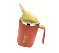 NVOQILIN Tasse de soins antirouille de 400 ml pour patients alités, plan imperméable contre l'étouffement de la paille seule, alimentation pour liquide