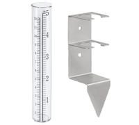 NVOQILIN Tubes de rechange pour mesure de la pluie extérieure avec marquage à double échelle et bracelet pour le suivi des données météorologiques Tubes de rechange pour mesure de la pluie extérieure