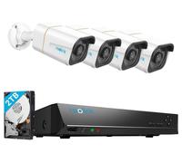 REO NVS8-5KB4-A - Enregistreur vidéo réseau, kit comprenant 4 caméras