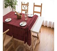 NVRENJIE Nappe Rectangulaire, Nappe Rectangulaire Anti Tache Cuisine Anti-Poussière Multifonctionnelle Intérieure Nappe Impermeable, Nappe de Cuisine, Nappe de Pique-Nique,100x100cm(39x39inch)