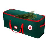 NVRGIUP Grand sac de rangement pour sapin de Noël, convient aux arbres artificiels démontés jusqu'à 2,3 m avec poignées durables, double fermeture éclair élégante et carte d'étiquette, étanche et