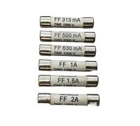 NVSFZGIYG 1 pièces Fusible 7017240 FF315mA 0.315A FF500mA 0.5A FF630mA 0.63A FF1A 1A FF1.6A 1.6A FF2A 2A 1000V 6.3x32mm(FF 630mA)