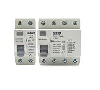 NVSFZGIYG Disjoncteur de Courant résiduel for véhicule électrique, 2P/4P 10/30/100/300mA, Pile de Charge EV, DC RCCB RCD Type B 6KA Din Rail, Fuite à la Terre(2P 40A,100mA)