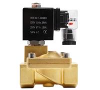 NVSFZGIYG Électrovanne à Membrane Pilote série G1/2" G2, vanne d'eau en Laiton Haute Pression normalement fermée, Joint 0~16(AC 110V-VITON,1.25 inch)
