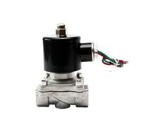 NVSFZGIYG Électrovanne en Acier Inoxydable, 3/4 ", 2/2 Voies, Air et Eau, 24V(VITON-SEAL-12VDC-OPEN)