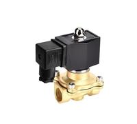 NVSFZGIYG Électrovanne en Laiton normalement fermée, 3/8 "1/2" 3/4 "1" 1-1/4 "1-1/2" 2 ", IP65, Bobine entièrement Perdue, vanne de Commutation 220V, d'eau(Npt-380vac,1.25 inch)