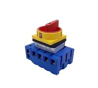 NVSFZGIYG Interrupteur sectionneur 80 A LW30-80/5P triphasé à Cinq Fils, Coupure de Courant, Contact argenté, Came rotative