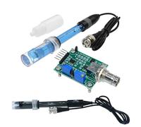 NVSFZGIYG Régulateur de détection Valeur PH 0-14, 1 pièce, Module capteur, contrôle Surveillance, testeur + sonde d'électrode BNC(Black Set)