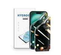 nvskvd Anti Espion Protection écran pour iPhone 16, 2 Pièces TPU Film de Confidentialité Protection en Écran, Compatible avec Lecteur d’Empreinte, Anti-rayure