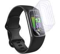 nvskvd Film Hydrogel pour Fitbit Charge 5, 6 Pièces Films de Protection d'écran TPU Transparent HD Souple en TPU Film de Protection d'écran Anti-traces de Doigts