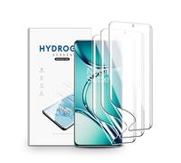 nvskvd Film Hydrogel pour Oneplus Ace 2 Pro, 3 Pièces TPU Film Protection Écran HD Clair Doux Transparent Film de Protection d'écran