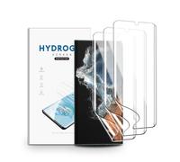 nvskvd Films de Protection d'écran pour Samsung Galaxy S22 Ultra, 3 Pièces Film Hydrogel Transparent HD Souple en TPU Film de Protection d'écran Anti-traces de Doigts