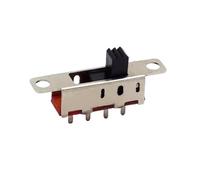 NVVEYDYQQ Lot de 10 interrupteurs de jeu SS-13F08 SS-13F12 - Interrupteur à levier à trois vitesses - Interrupteur coulissant à trois vitesses et quatre broches avec oreilles