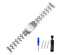NVVVNX Bracelet de montre en acier inoxydable massif pour Tissot Prc200 T014430a Bracelet de montre T461 T17 T014 19 mm 20 mm Accessoires, 20mm, Acétate, Pas de pierre précieuse