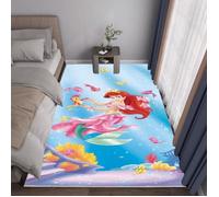 NVY-8632 Tapis de jeu Disney la petite sirène pour enfants, antidérapant, pour chambre à coucher, salon, cuisine, décor de