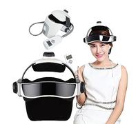 NVYAZJ Casque de Massage électrique de la tête, Masseur de Vibrations à Pression d'air avec Massage Profond, Vibrations, Chauffage et Musique, Taille réglable, soulagement de la Douleur, Relaxation