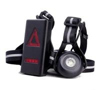 NVYAZJ Lampe de Poitrine avec Lampe de Course LED, Lampe de Poitrine avec Feux d'avertissement de Course de Nuit avec Batterie Rechargeable intégrée, Bande élastique réglable pour Le Jogging