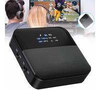 NVYAZJ Récepteur Audio Bluetooth 5.0, Adaptateur Émetteur sans Fil, Qualité Sonore Stéréo HD, Faible Latence, TX&RX 2 en 1, Interface USB AUX 3,5 Mm pour TV, PC, Haut-parleurs