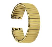 NVYRFS Bracelet de montre élastique en acier inoxydable, 17 mm et 20 mm, extensible, de remplacement, accessoire(Gold-trapezoidal,20mm)