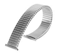 NVYRFS Bracelet de montre élastique en métal, 18mm 20mm, en acier inoxydable, remplacement universel, accessoires for hommes et femmes(Silver,18mm)