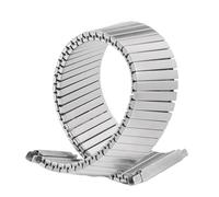 NVYRFS Bracelet de rechange élastique en acier inoxydable, largeur réglable, universel, en métal, accessoires de montre(L-150mm)