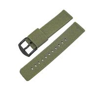 NVYRFS Bracelet de rechange élastique en nylon tissé à dégagement rapide for montre de sport for homme, 18 mm, 20 mm, 22 mm, 24 mm(Green-black,22mm)