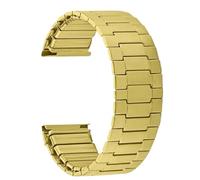 NVYRFS Bracelet élastique en acier inoxydable de 22mm for hommes et femmes, Bracelet de montre en métal à dégagement rapide, Bracelet universel(Gold)