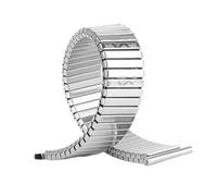 NVYRFS Bracelet élastique extensible en acier inoxydable, 12mm, 14mm, 16mm, 18mm, 20mm, en métal, rétractable, argent, or, avec outil(Silver,12mm)