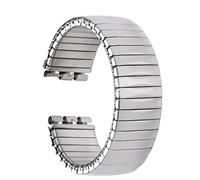 NVYRFS Bracelet en métal élastique for montre, 17mm 20mm, extensible, en acier inoxydable, poli mat, accessoires(Polised,20mm)