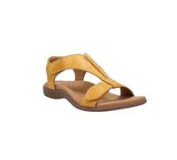 NVYRFS Sandales d'été for femmes, solides, orthopédiques, sangle en T, boucle à crochet, chaussures de plage compensées for dames, sandales grande taille(Yellow,43)