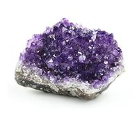 Nvzi Amethyste Pierre Naturelle Pierre Précieuse, Amas Brut Pour Lithothérapie, Méditation, Pierre Naturelle Lithothérapie, Pierre d'Améthyste Naturelle, Amas de Amethyste, Chakras (240g)