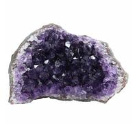 Nvzi Amethyste Pierre Naturelle Pierre Précieuse, Pierre Naturelle Lithothérapie, Amas Brut Pour Lithothérapie, Méditation, Pierre d'Améthyste Naturelle, Amas de Amethyste, Chakras (240g)