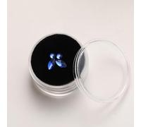 Nvzi Bijoux en cristal de différentes formes et couleurs de bijoux dentaires, ensemble de décoration de dents en acrylique (bleu)
