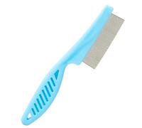 Nvzi -C Peigne 2 pièces pour animal de compagnie, peigne étroit, chien, chat, barbe, poils de bouche, dents denses, peigne pour petit visage, peigne de nettoyage, peigne anti-puces, peigne de rangée