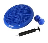 Nvzi Coussin d'équilibre, coussin d'équilibre, coussin d'équilibre pour thérapie physique, disque de stabilité , enfants sensoriels, salle de classe avec balle de massage à picots (bleu)
