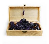 Nvzi Cristaux d'amythestyste, collier d'améthyste, cristaux et pierres de guérison, cristaux en vrac, pierres brutes en vrac, cristaux d'améthyste, cristal de calcite pour décoration, wicca, chakra