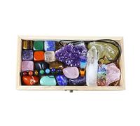 Nvzi Cristaux Et Pierres Précieuses, Cristaux Et Pierres Précieuses, Pierre Semi Precieuse Et Minéraux, Lithotherapie Pierre De Protection Cristal, Kit Sorcellerie, Chakra, Coffret Pierres Et Cristaux