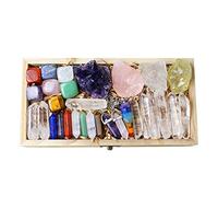 Nvzi Cristaux Et Pierres Précieuses, Cristaux Et Pierres Précieuses, Pierre Semi Precieuse Et Minéraux, Chakra, Lithotherapie Pierre De Protection Cristal, Coffret Pierres Et Cristaux, Kit Sorcellerie