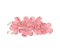 Nvzi Épingles à cheveux en forme de fleur de mariage, perles de cristal, peignes à cheveux dorés, accessoires de cheveux de mariage, bijoux avec strass pour mariée, demoiselles d'honneur, femmes et