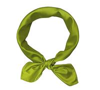 Nvzi Foulard carré rétro en soie écharpe solide écharpe années 50