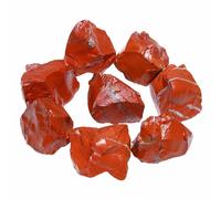 Nvzi Jaspe Rouge Pierre Naturelle Lot de Brutes pour Lithothérapie(460g)